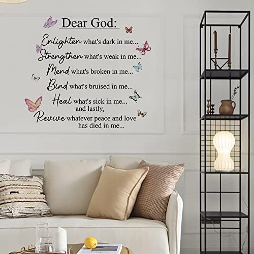 Inspirational Quotes Vinyl Wall Decal for Bedroom Living Room
