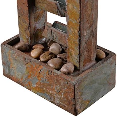 Kenroy Home 51046SL Green Slate Table Fountain