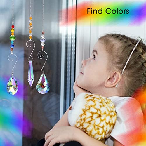 RIFNY Crystal Suncatchers 9 Pack Hanging Decor