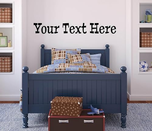 Custom Text Vinyl Wall Decal - Personalized Lettering - Indoor Removable Decal Art