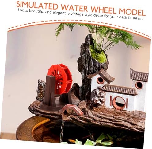 Luxshiny DIY Water Wheel Model for Garden and Aquarium