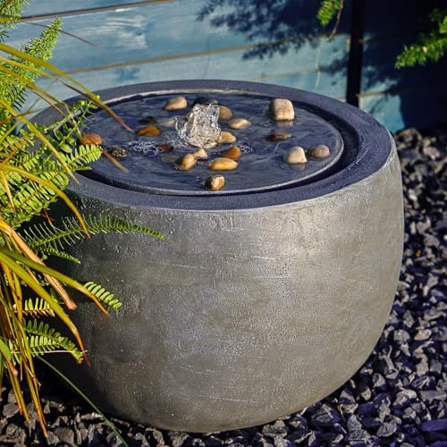 Tankana Garden Bubbler Fountain with Lights and Pump