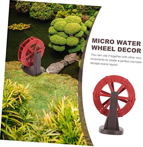 BESPORTBLE Miniature Rotating Water Wheel Fountain Decor