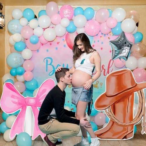 Faccito 2 Pcs Gender Reveal Decorations