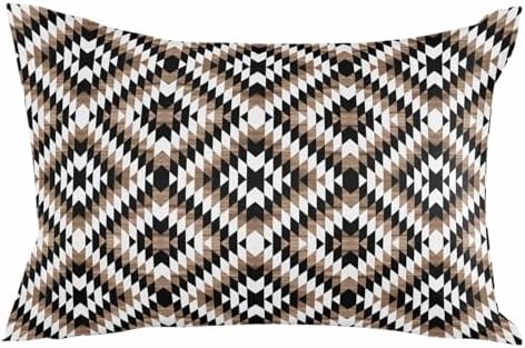 Brown Black Waterproof Outdoor Pillowcase 12x20 Inch