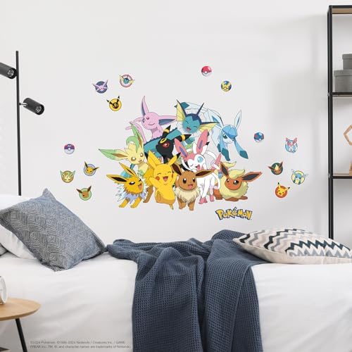 RoomMates Pokmon Eevee Evolutions Peel and Stick Wall Decals