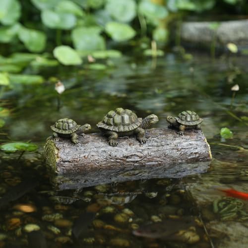 Generic Three Turtle Floating Sculptures Pond Decoration