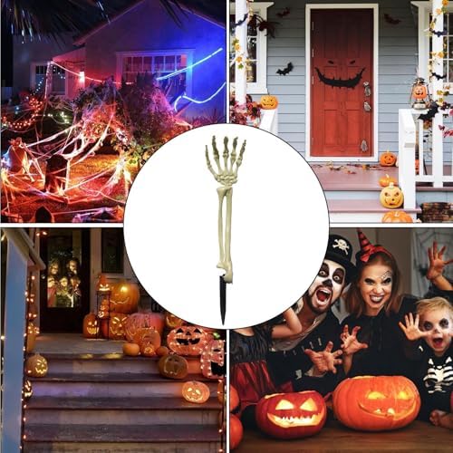 Realistic Halloween Skeleton Yard Stake - Waterproof and Durable
