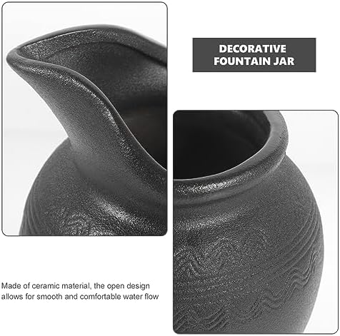 VICASKY Ceramic Waterfall Jar Fountain Decor