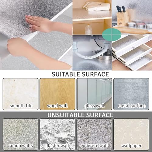 Beminh Kitchen Backsplash Aluminum Foil Sticker