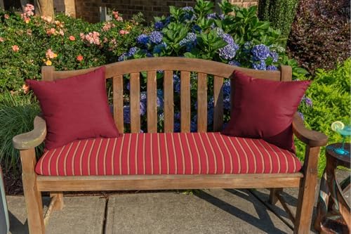 TRP Reversible Square Throw Pillow 18x18 Deep Red Maroon 1