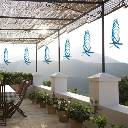 Hausse Bird Repellent Reflectors 3-Pack Blue Mylar Spinners