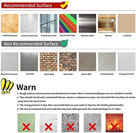 4x4in Peel and Stick Tile Stickers 25 PCS Backsplash Decals