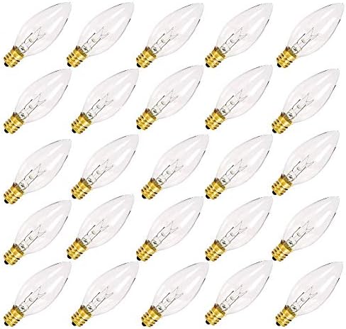25 Pack Clear Torpedo Tip Replacement Bulbs