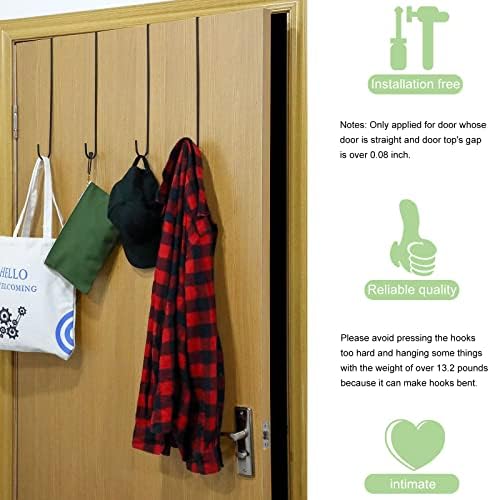 Hotop 15 Inch Black Wreath Hangers 2 Pieces