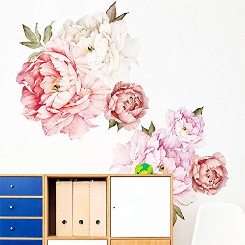 MOBYKE Exotic Peonies Wall Decal for Room Decor