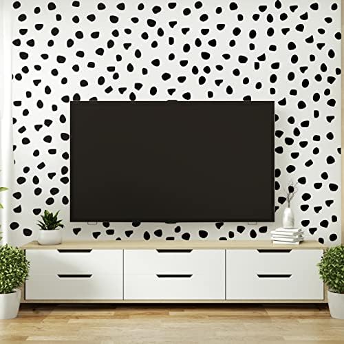 Outus 500 Pieces Black Irregular Dot Wall Sticker