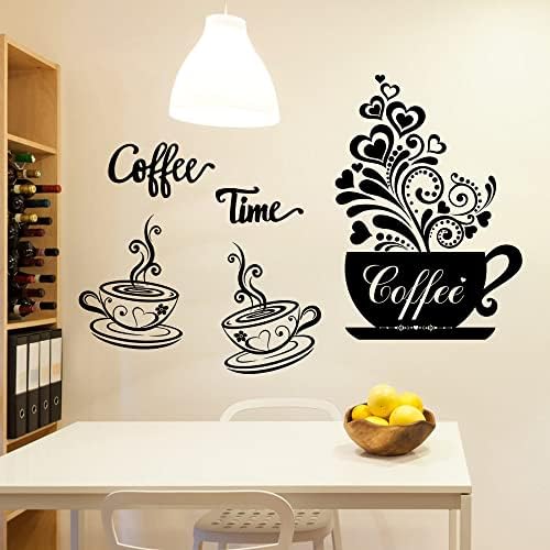Coffee Cup Wall Decals Vinyl Kitchen Decor Stickers