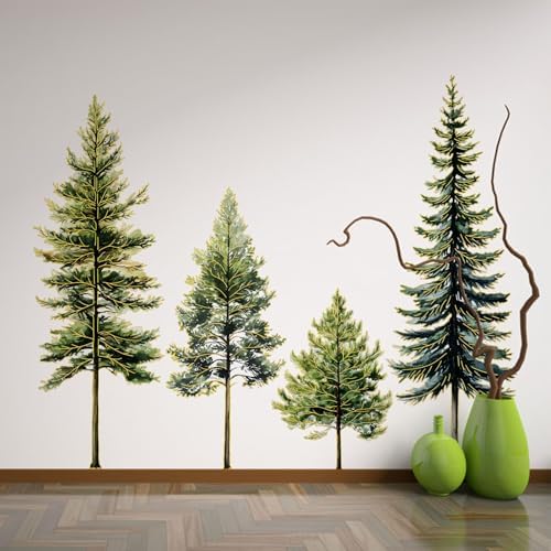 Lilacanthara Pine Tree Wall Decal 118x236 Inch