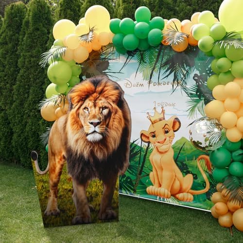 Yookeer 4ft Lion Cardboard Stand Up Photo Prop