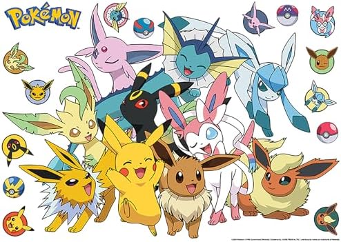 RoomMates Pokmon Eevee Evolutions Peel and Stick Wall Decals