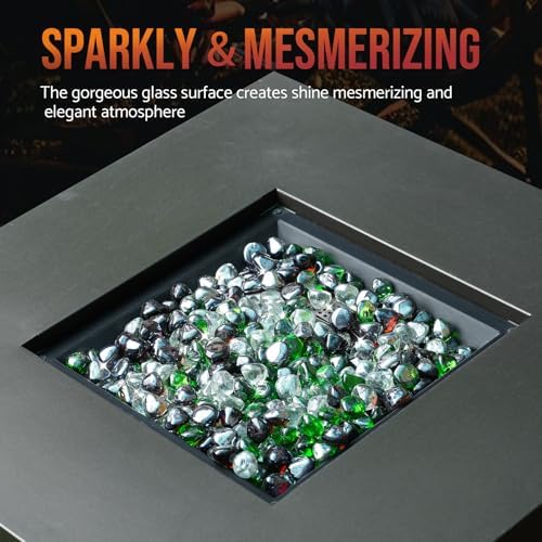 Skyflame 10 Pound Fire Glass Blend for Fire Pit