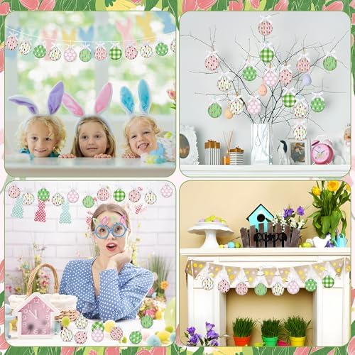 16PCS Spring Hanging Tulip Ornaments for Mini Trees