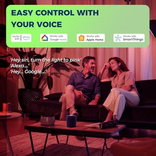 Matter Candelabra Smart Bulbs 60W Equivalent 4PCS