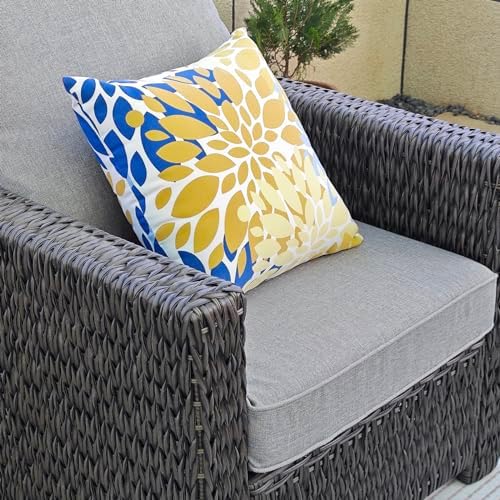 JMKaixin 2 Pack Waterproof Throw Pillows 18x18 Inch