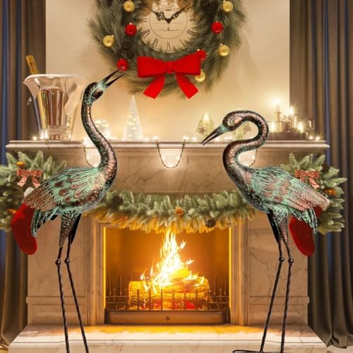 Shorayn Blue Heron Sculptures Outdoor Garden Statues