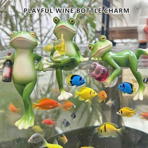 Sherum Tipsy Frog Trio Set - 3 Wine Bottle Huggers