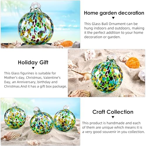 EUSTUMA Hand Blown Glass Witch Ball