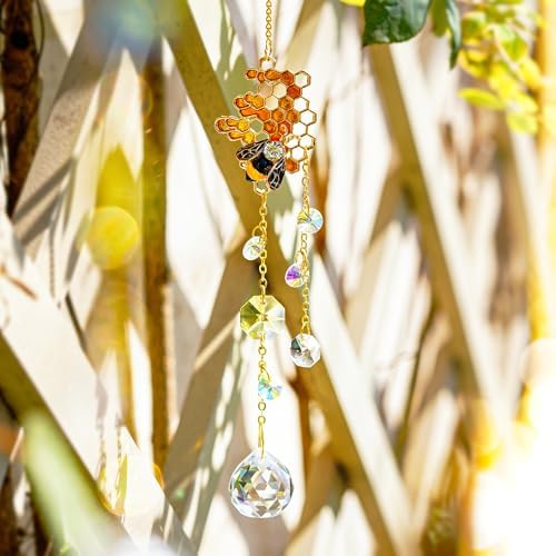 HD HYALINE DORA 3 Pack Bumble Bee Suncatcher Decor
