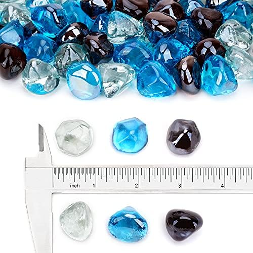 Stanbroil 10 Pound Blended Fire Glass Diamonds