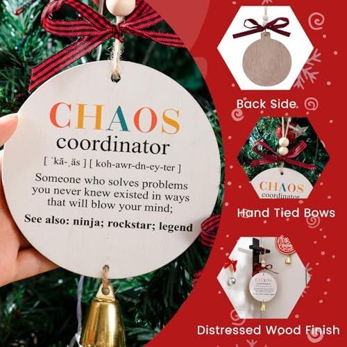 Festwind Chaos Coordinator Funny Christmas Ornament