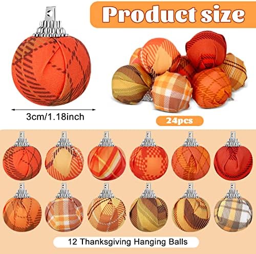 Honoson 24 Pcs Patriotic Tree Ornaments 4th of July Decorations
