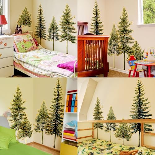 Lilacanthara Pine Tree Wall Decal 118x236 Inch