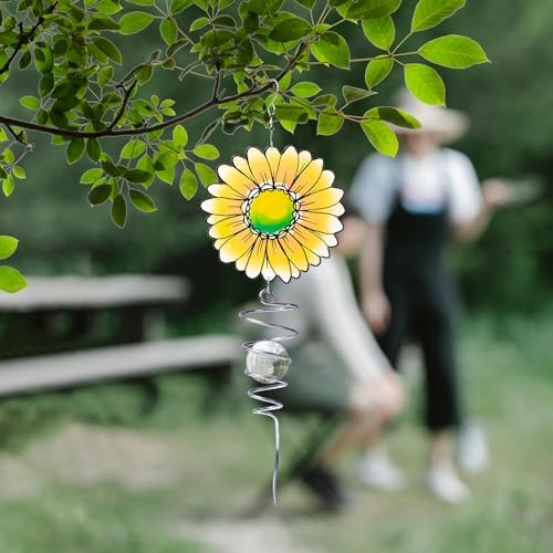 18 Inch Wind Spinner Sunflower Garden Decor Ornament