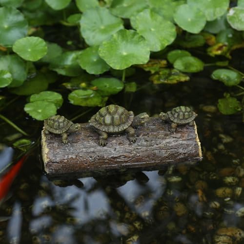 Generic Three Turtle Floating Sculptures Pond Decoration