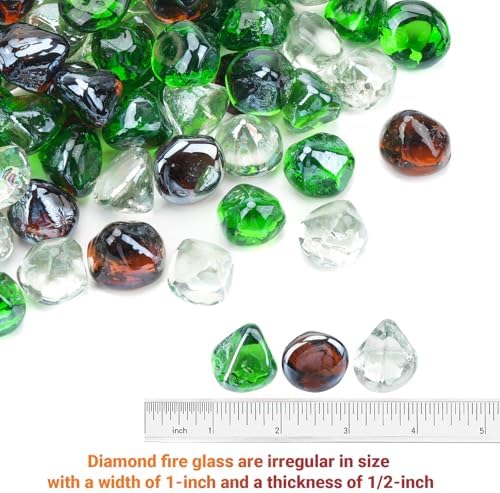 Skyflame 10 Pound Fire Glass Blend for Fire Pit