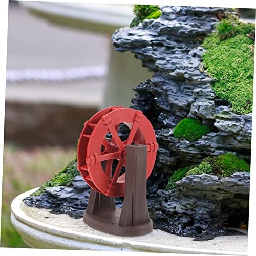 BESPORTBLE Miniature Rotating Water Wheel Fountain Decor