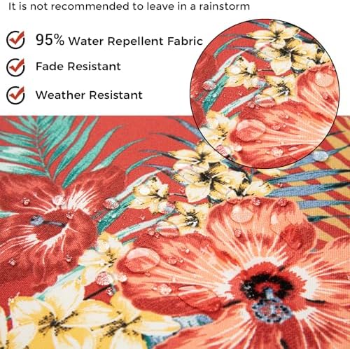 IN4 Care Lumbar Pillow Set of 2 Chili Red Floral