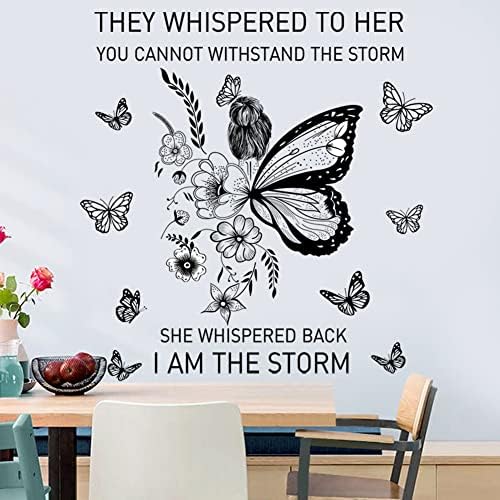 Inspirational Wall Art Quotes Decals Butterfly Motivational Stickers