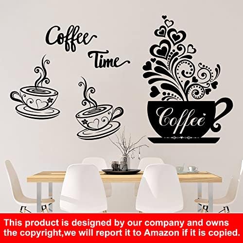 Coffee Cup Wall Decals Vinyl Kitchen Decor Stickers