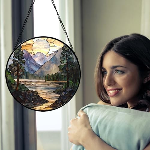 Stained Glass Window Hanging for Home Decor