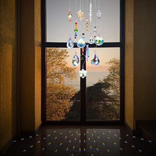 RIFNY Crystal Suncatchers 9 Pack Hanging Decor