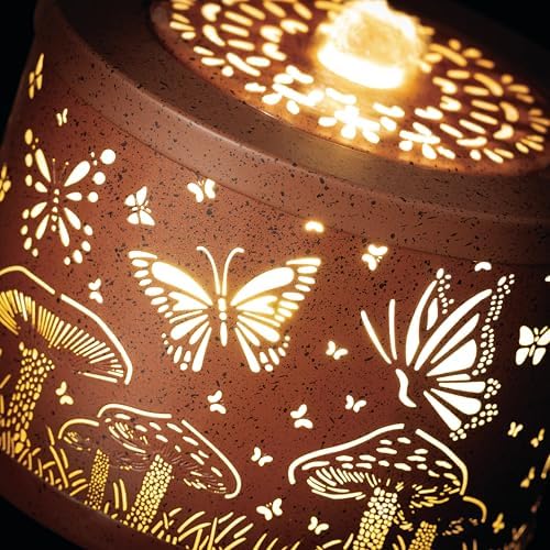 Sullivans Copper Butterfly Mushroom Tabletop Fountain