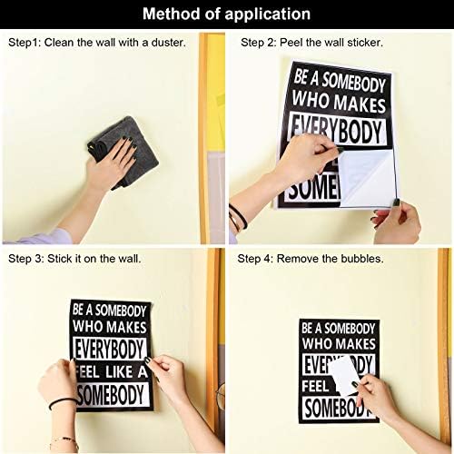 Zonon 9 Pcs Inspirational Wall Stickers for Home Office Library School