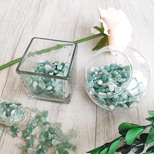 Zhiyuxi Green Aventurine Crystal Chips for Decor and Healing
