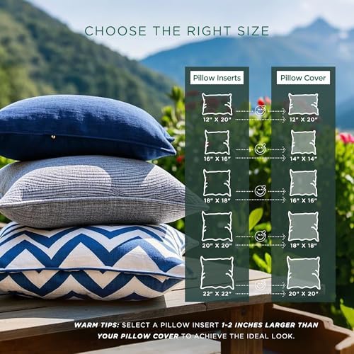 Codi 12x20 Pillow Insert Set of 4 Water Resistant Outdoor Lumbar Pillows